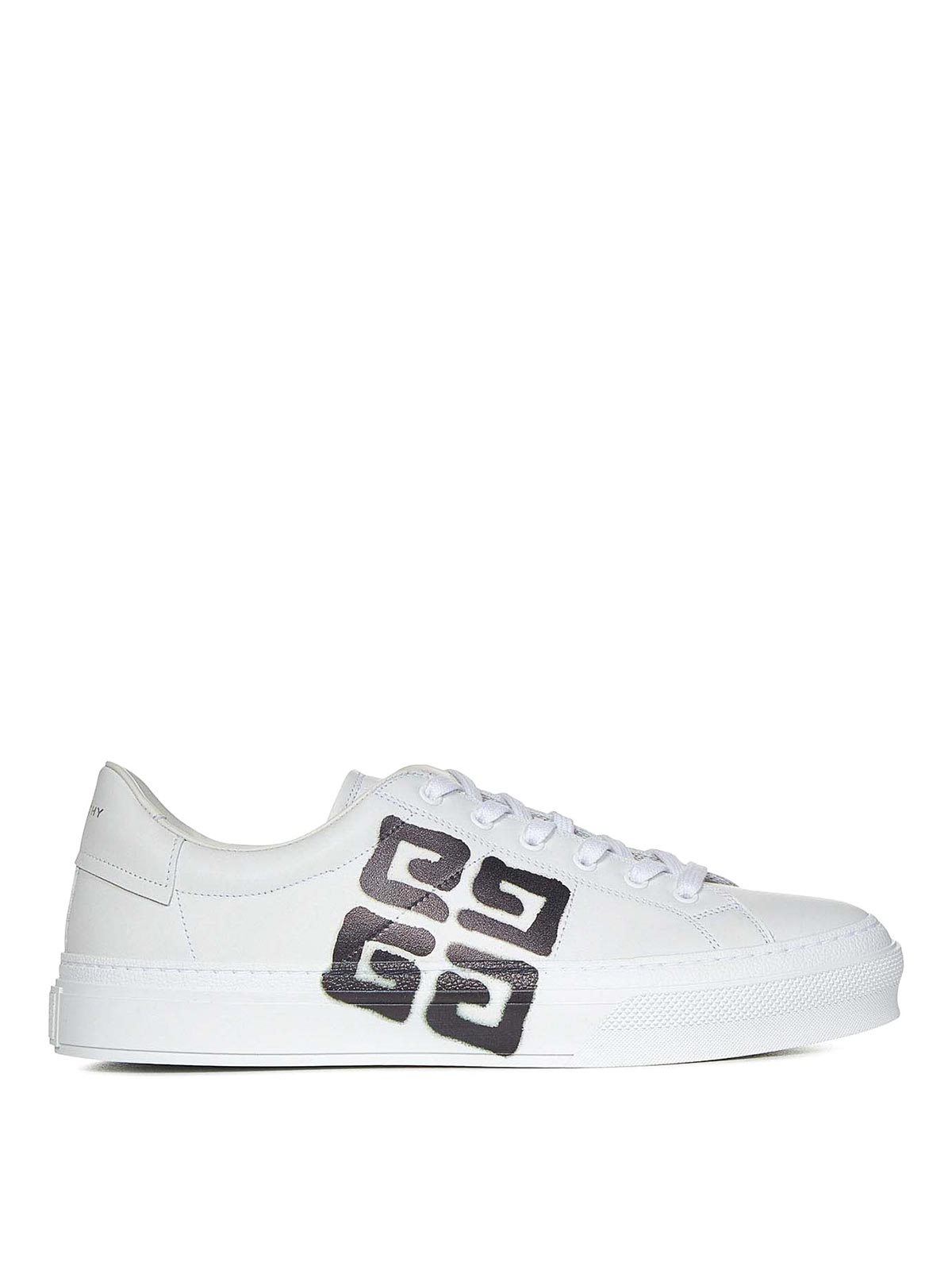 Shop Givenchy Graffiti Sneakers In White