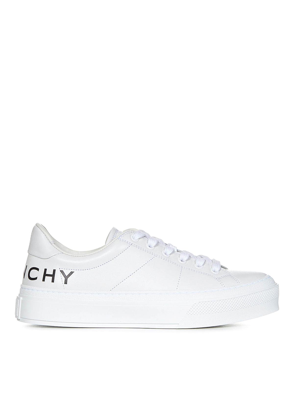 Shop Givenchy Low-top White Leather Sneakers