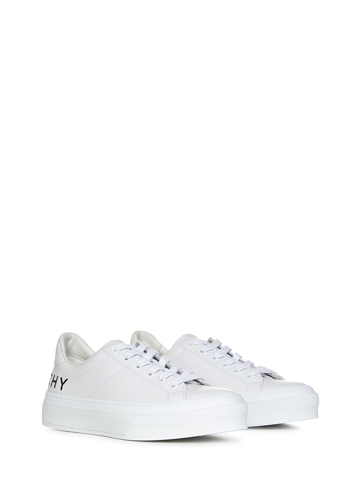 Shop Givenchy Low-top White Leather Sneakers