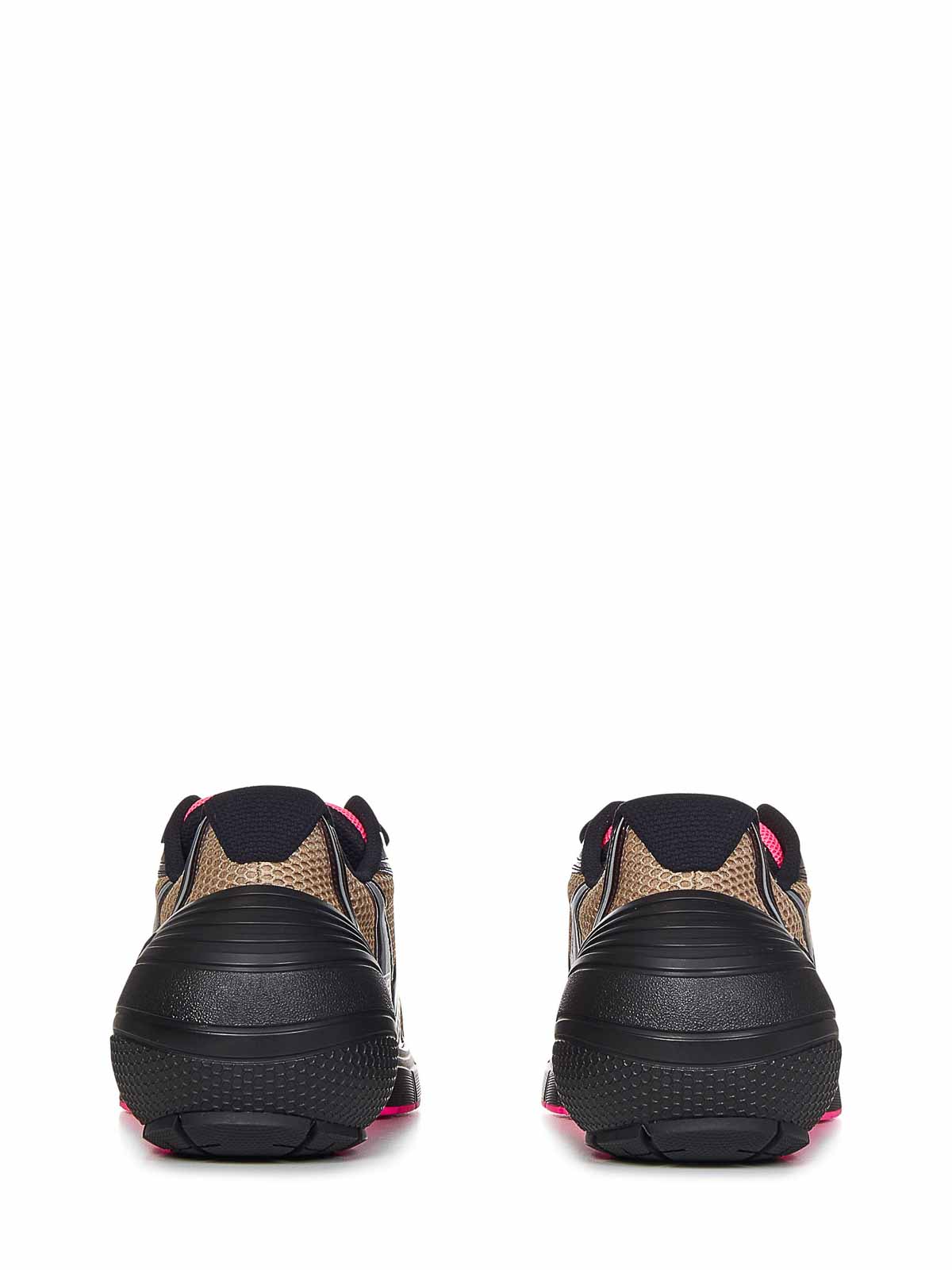 Shop Givenchy Brown Pink Runner Sneakers
