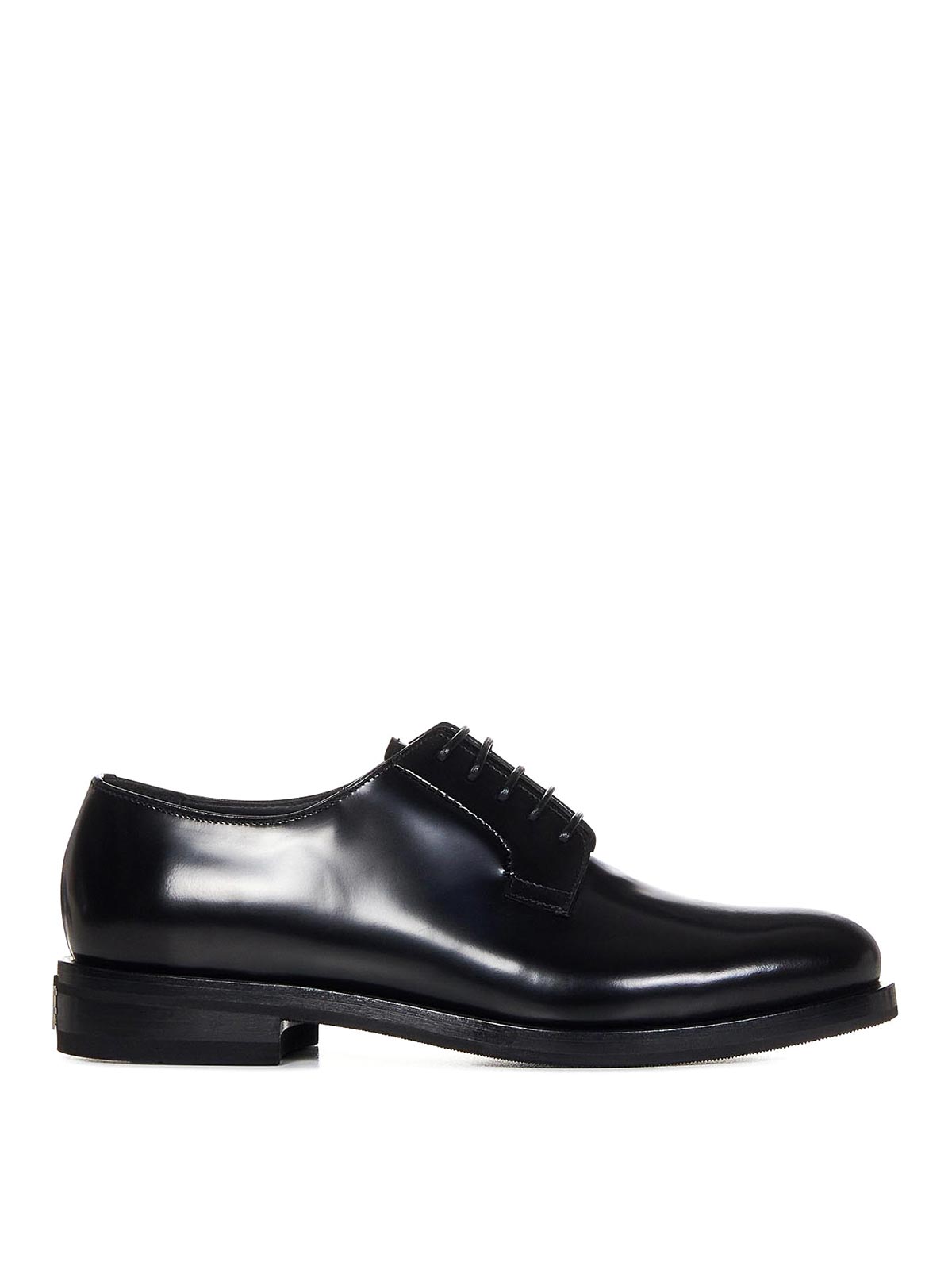 Givenchy Leather Derby Shoes In Negro