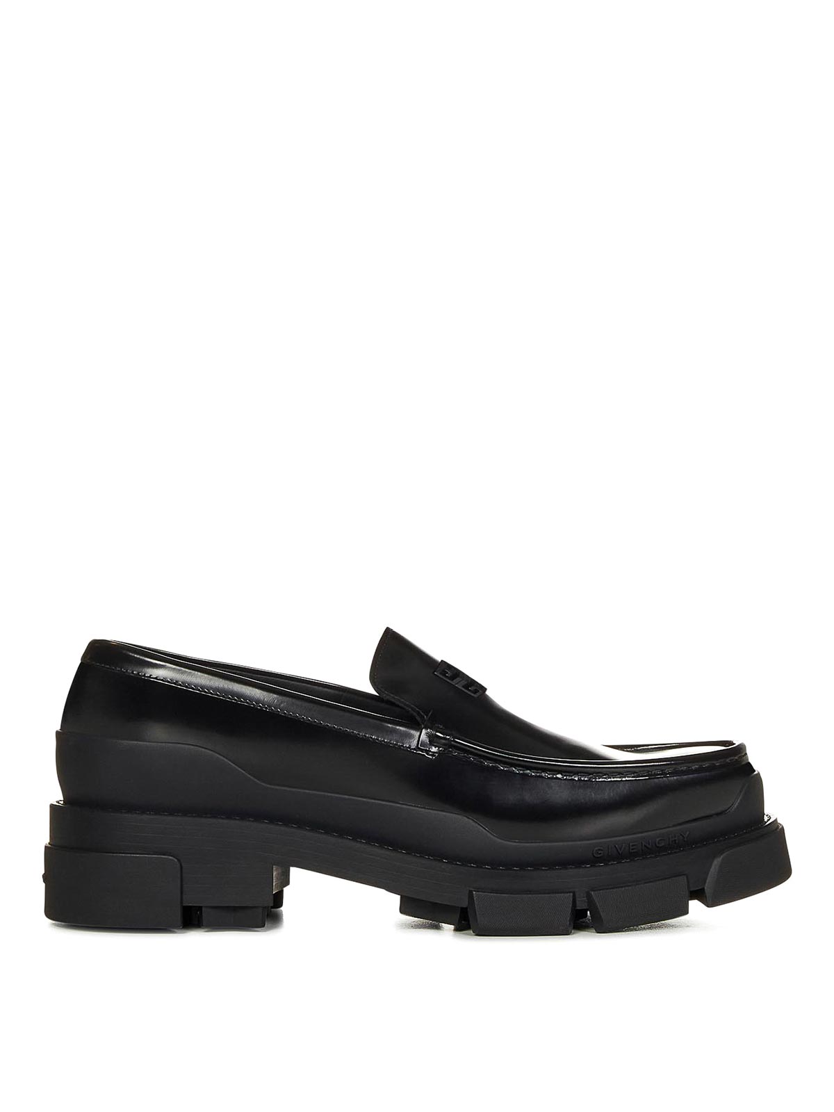 Givenchy Terra Black Leather Loafer In Negro