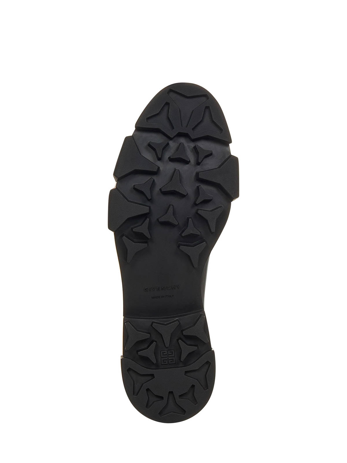 Shop Givenchy Black Calfskin Loafers With Logo In Negro
