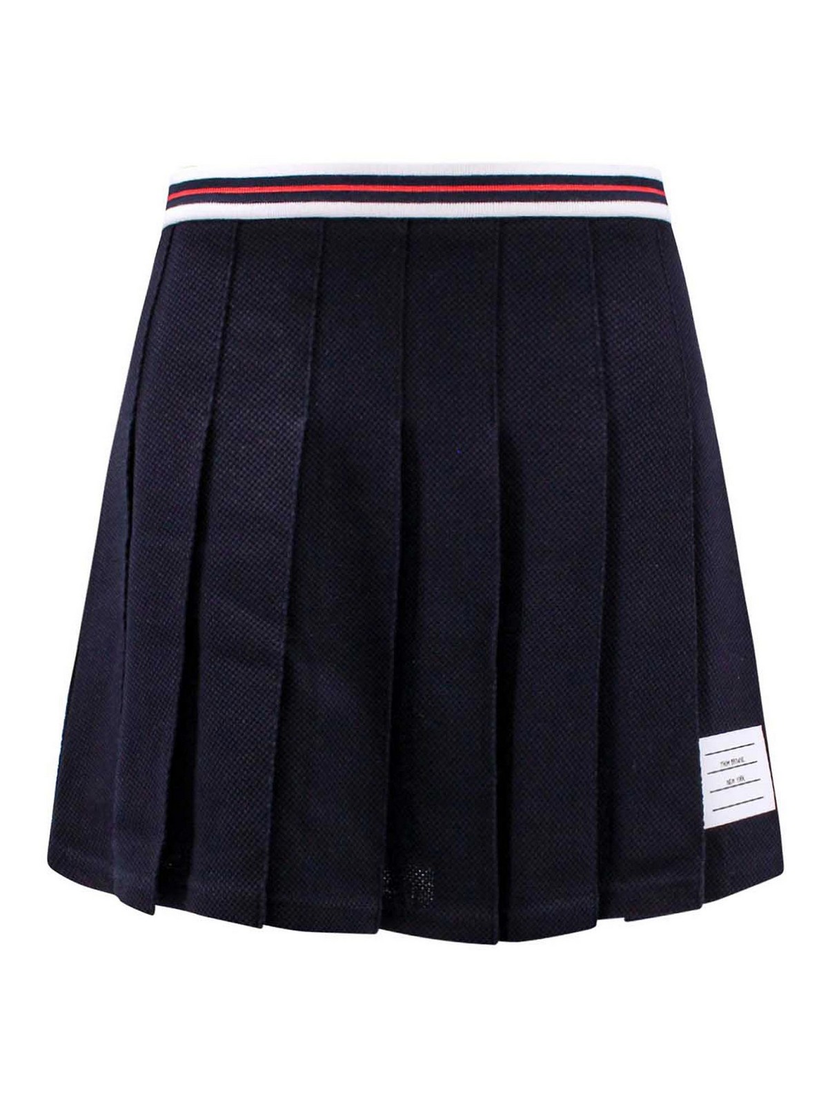 【THOM BROWNE】ミディ丈スカート シアサッカー ミディ丈 プリーツスカート | Thom Browne