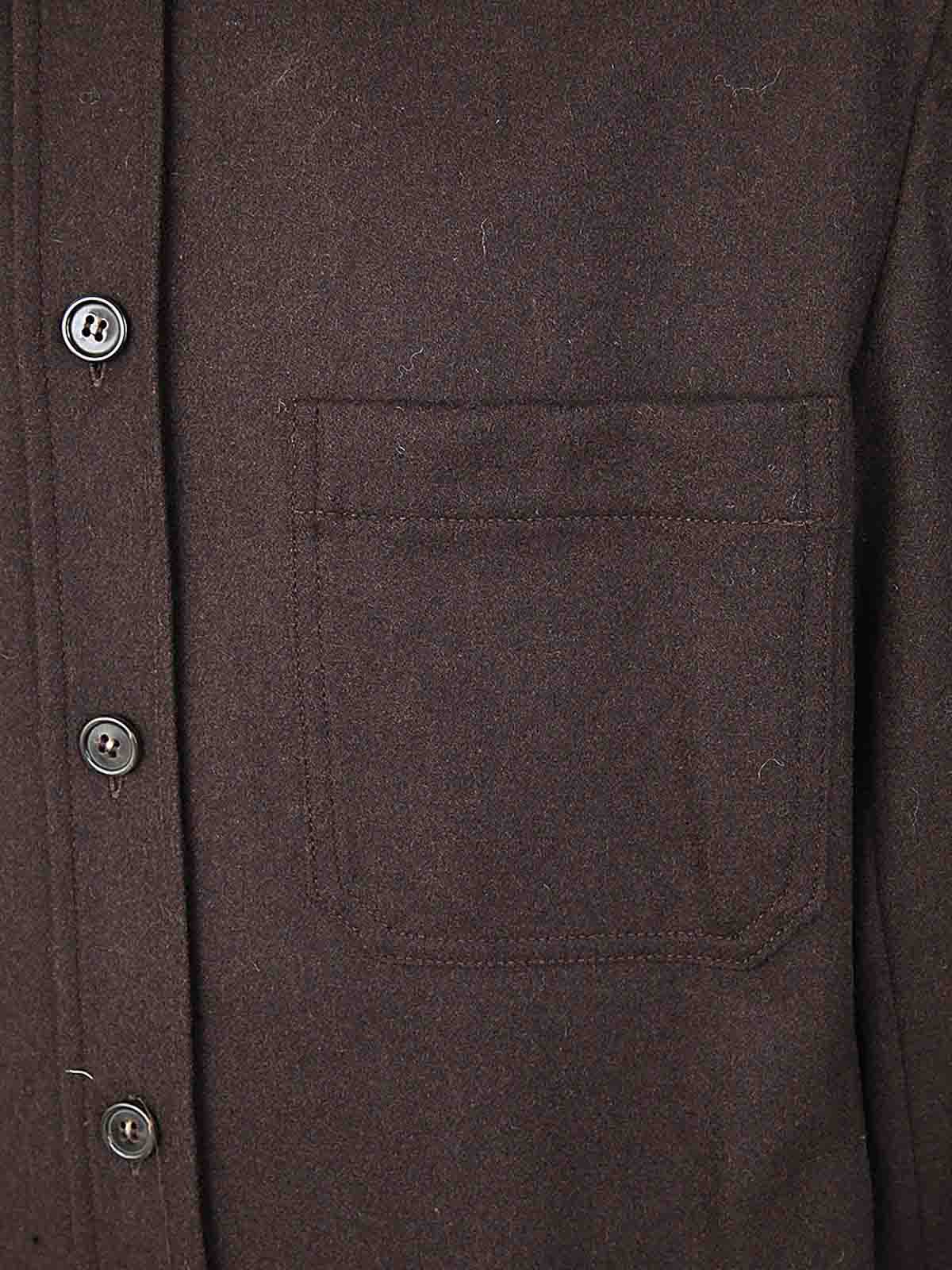 Shop Apc Wool Blend Blazer In Brown
