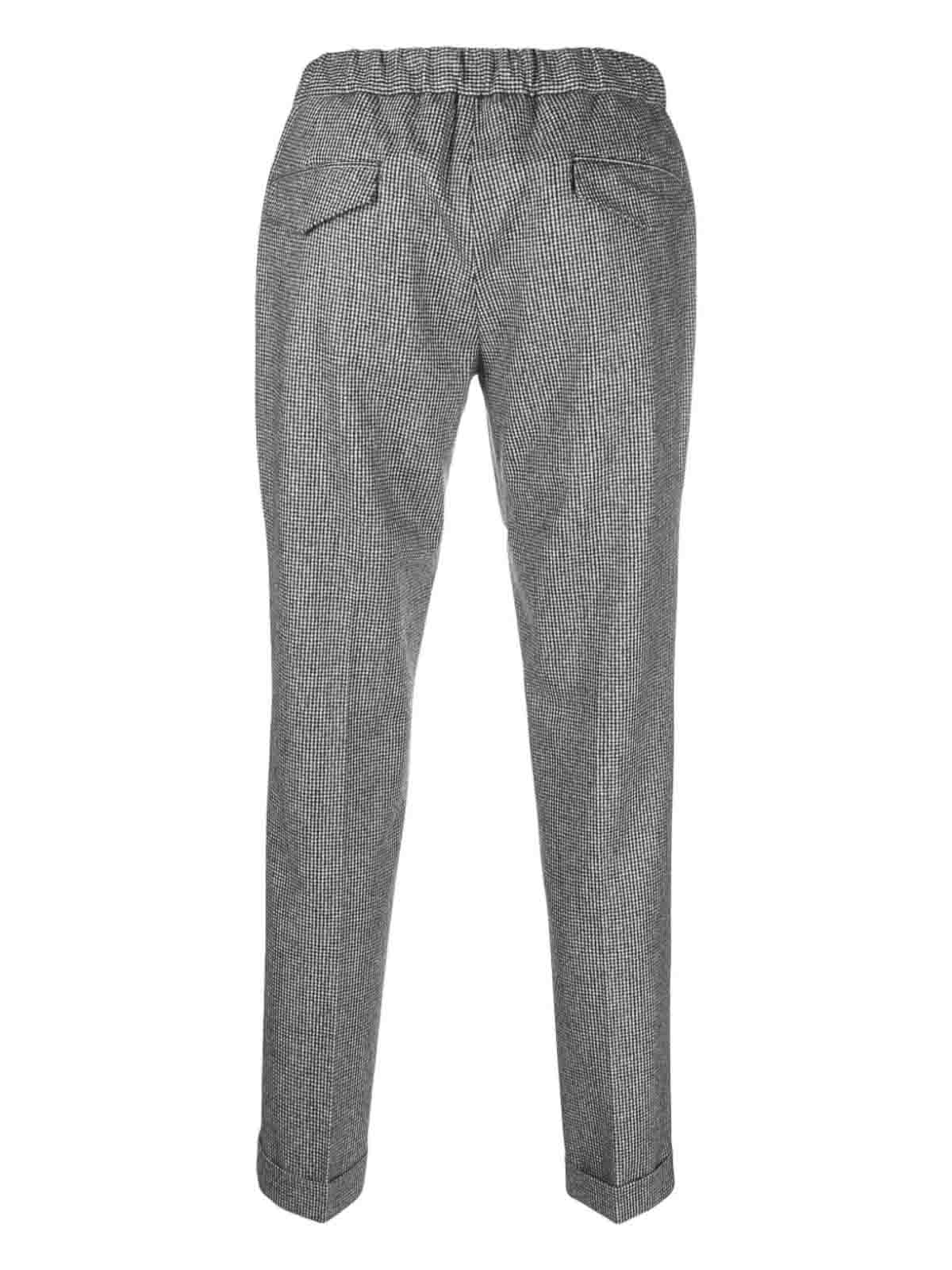 Shop Barba Roma Coulisse Trousers In Grey