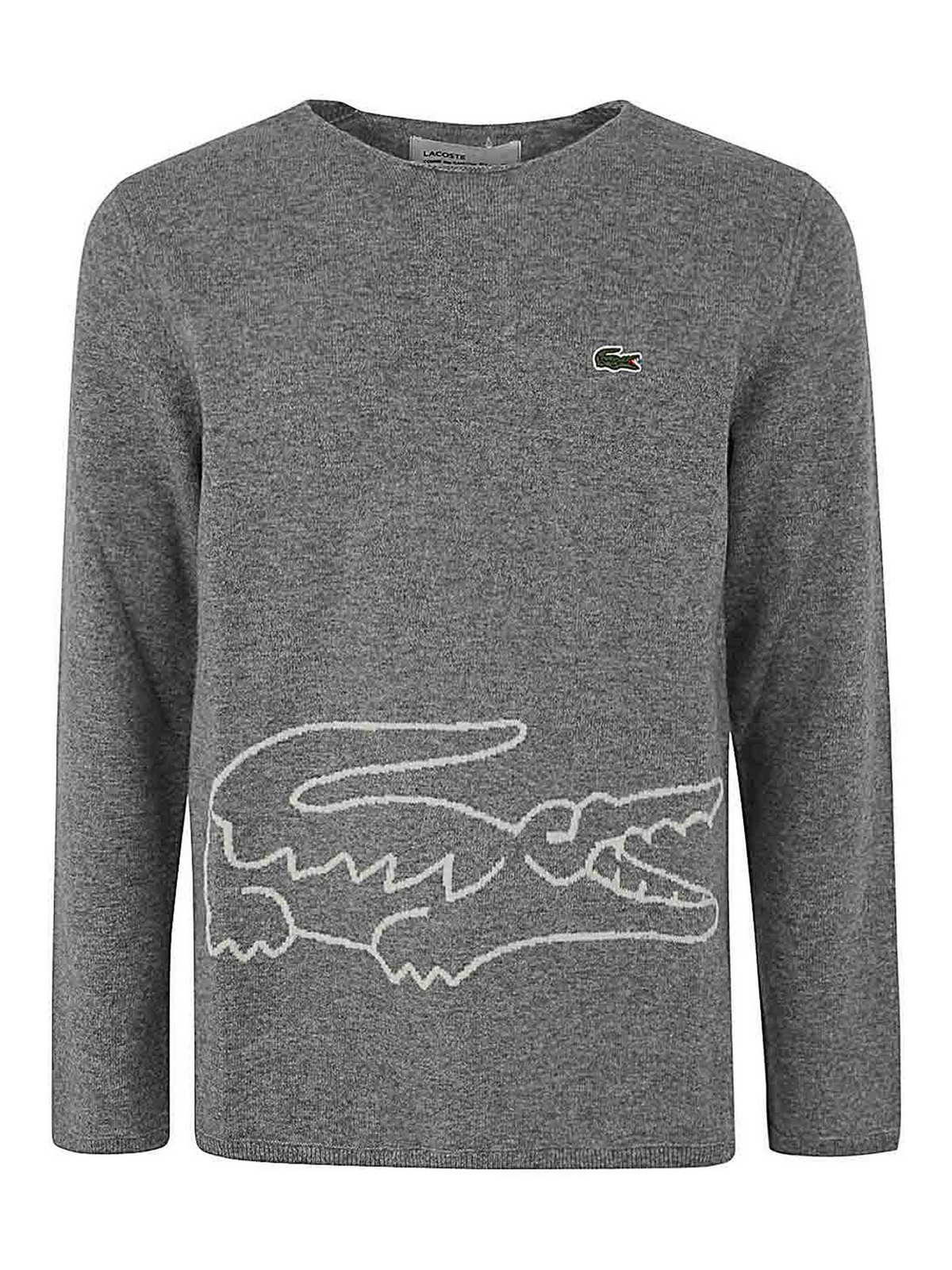 Shop Comme Des Garçons Sweater Knit In Grey