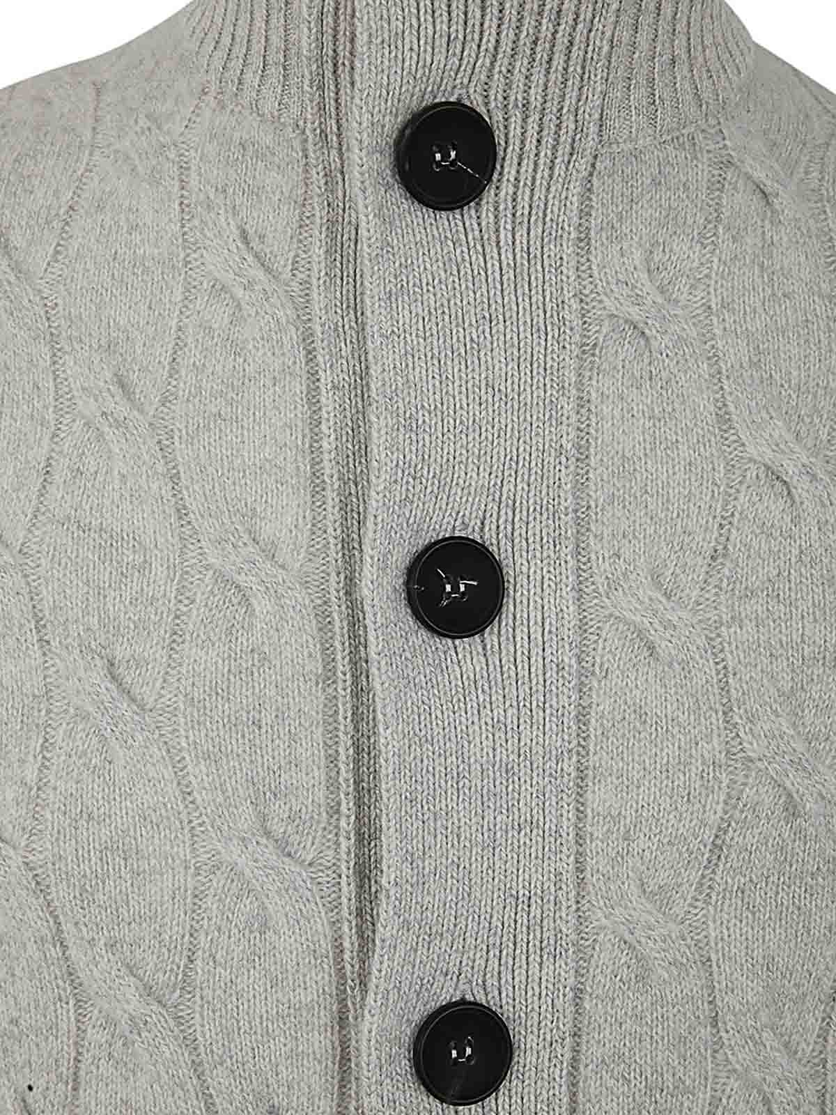 Shop Filippo De Laurentiis Wool Cashmere Blouson With Braid In Grey