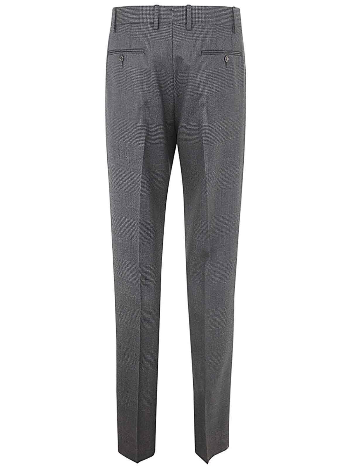 Shop Lardini Man Trousers Drop Reg In Grey