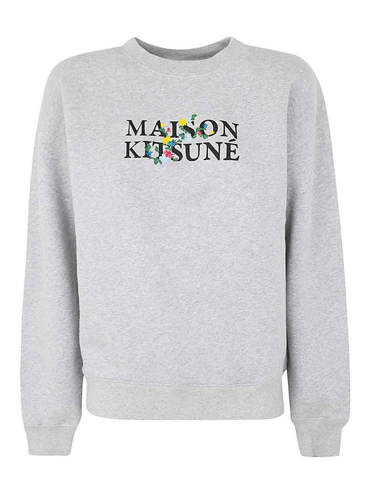 Maison kitsune flowers comfort sweatshirt