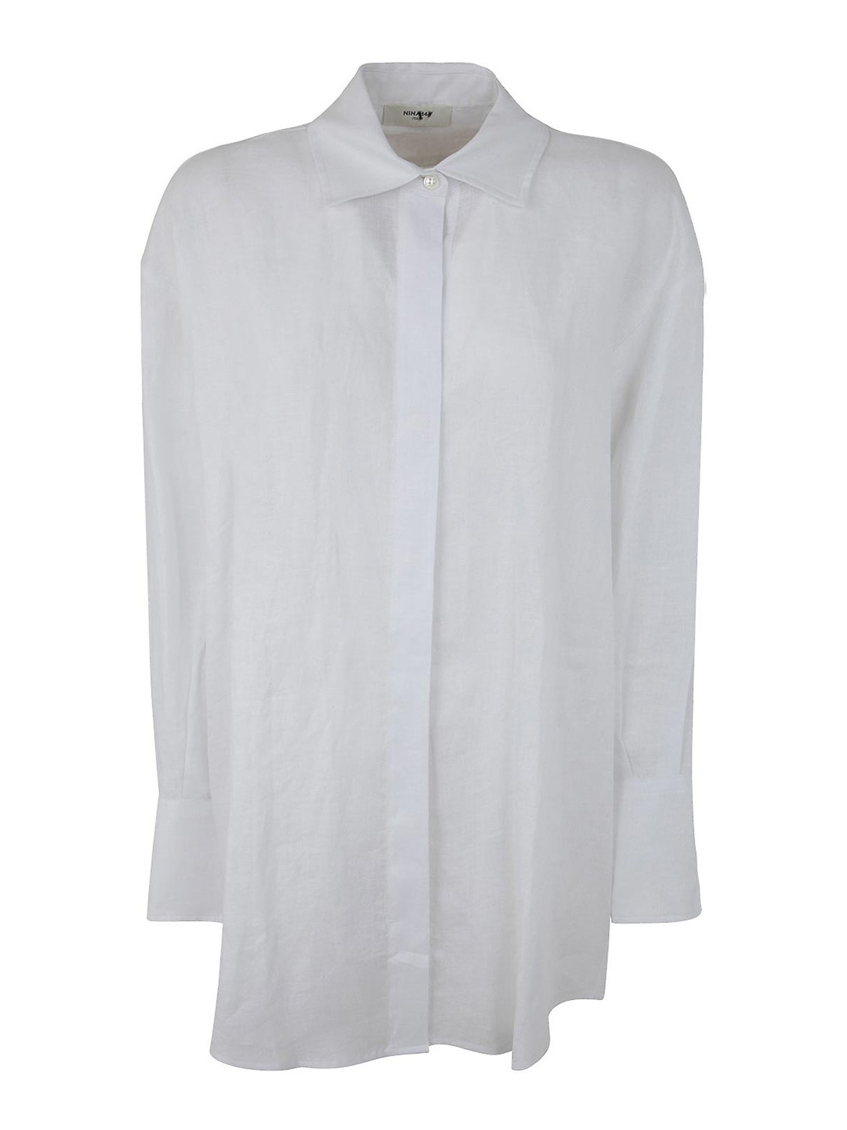 Shop Nina 14.7 Maxi Shirt In White