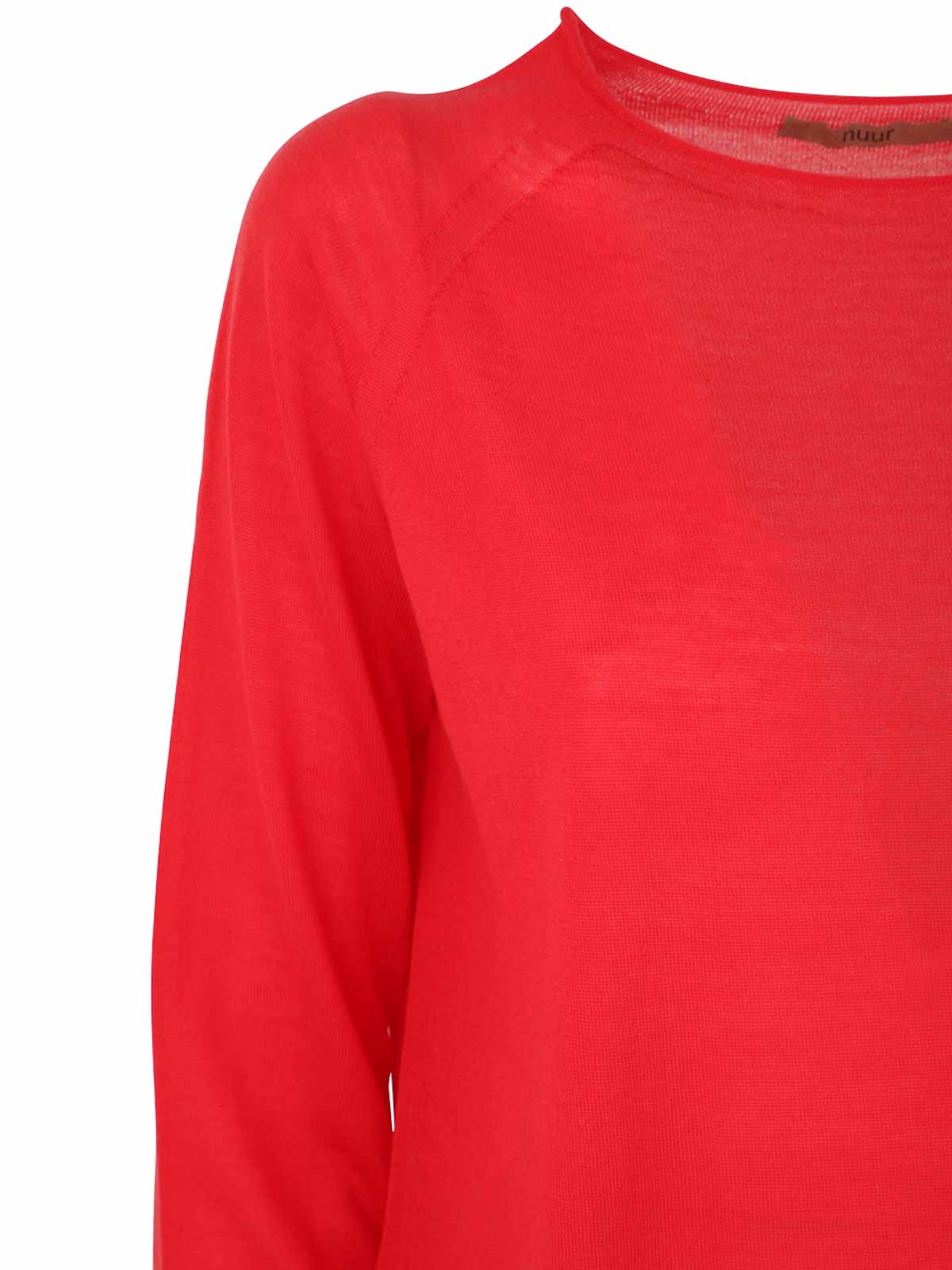 Shop Nuur Suéter Cuello Redondo - Rojo