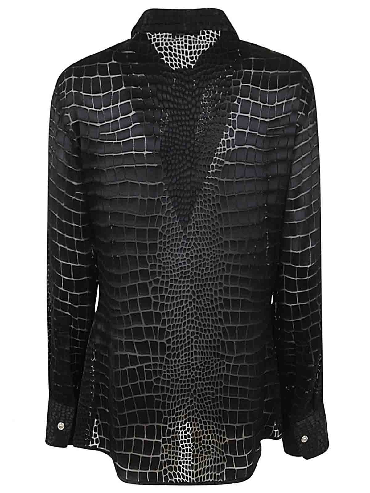 Shop Versace Informal Shirt In Black
