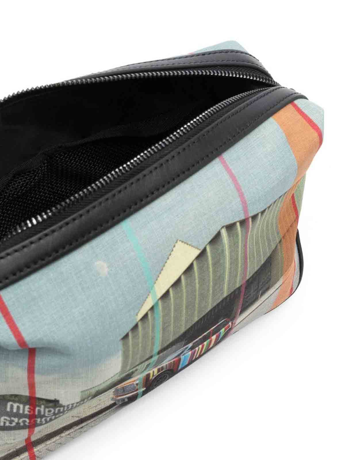 Shop Paul Smith Men Bag Washbag Nc In Multicolour