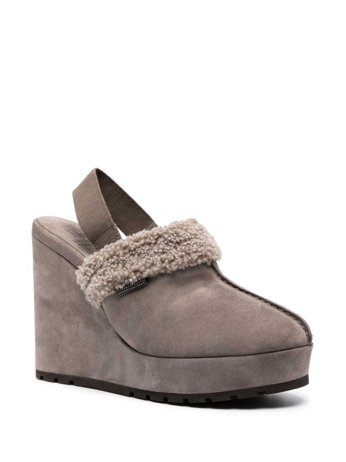 Zucca Shearling Slippers Size 37