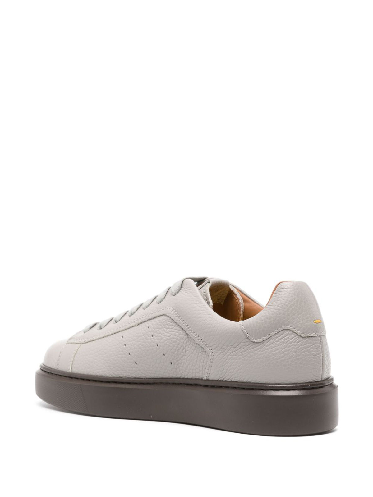 Shop Doucal's Tumblet Sneakers In Grey