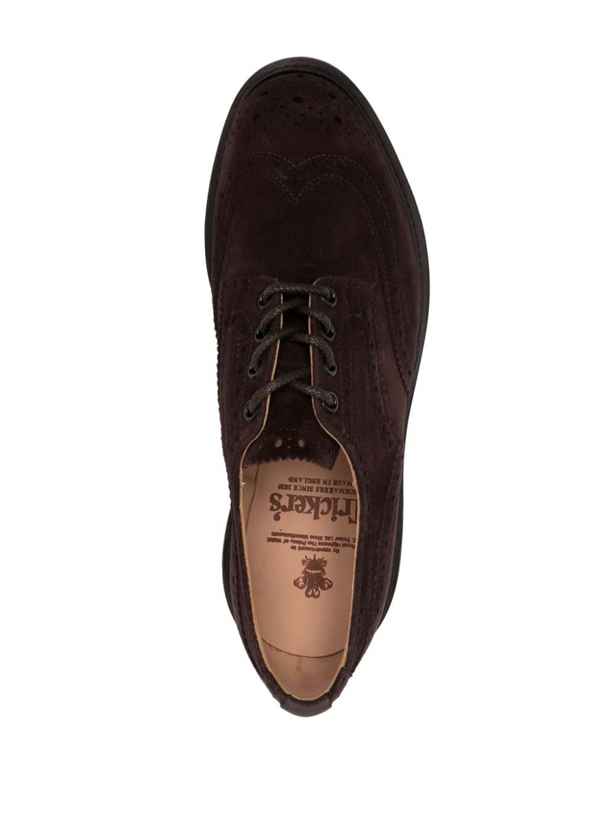 Shop Tricker's Leather Lace-ups In Brown
