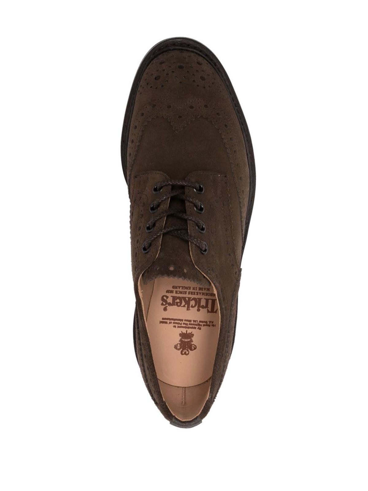 Shop Tricker's Leather Lace-ups In Grey