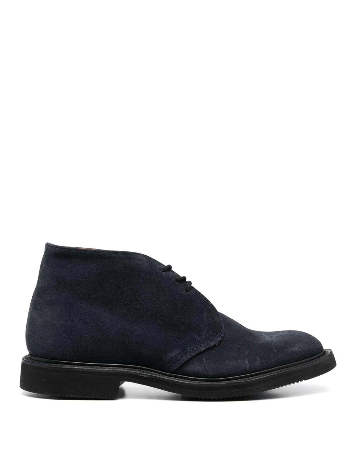 Tricker's Suede Lace-ups In Blue