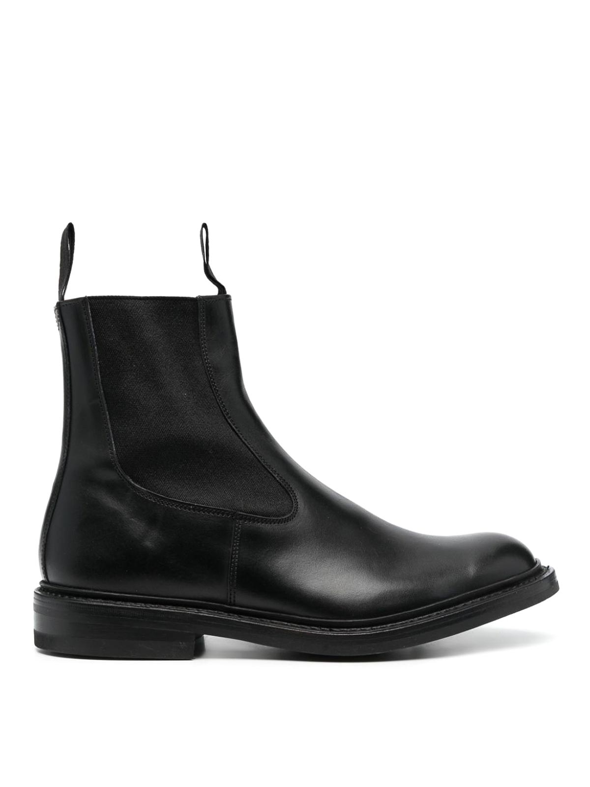 Shop Tricker's Leather Ankle Boots In Black