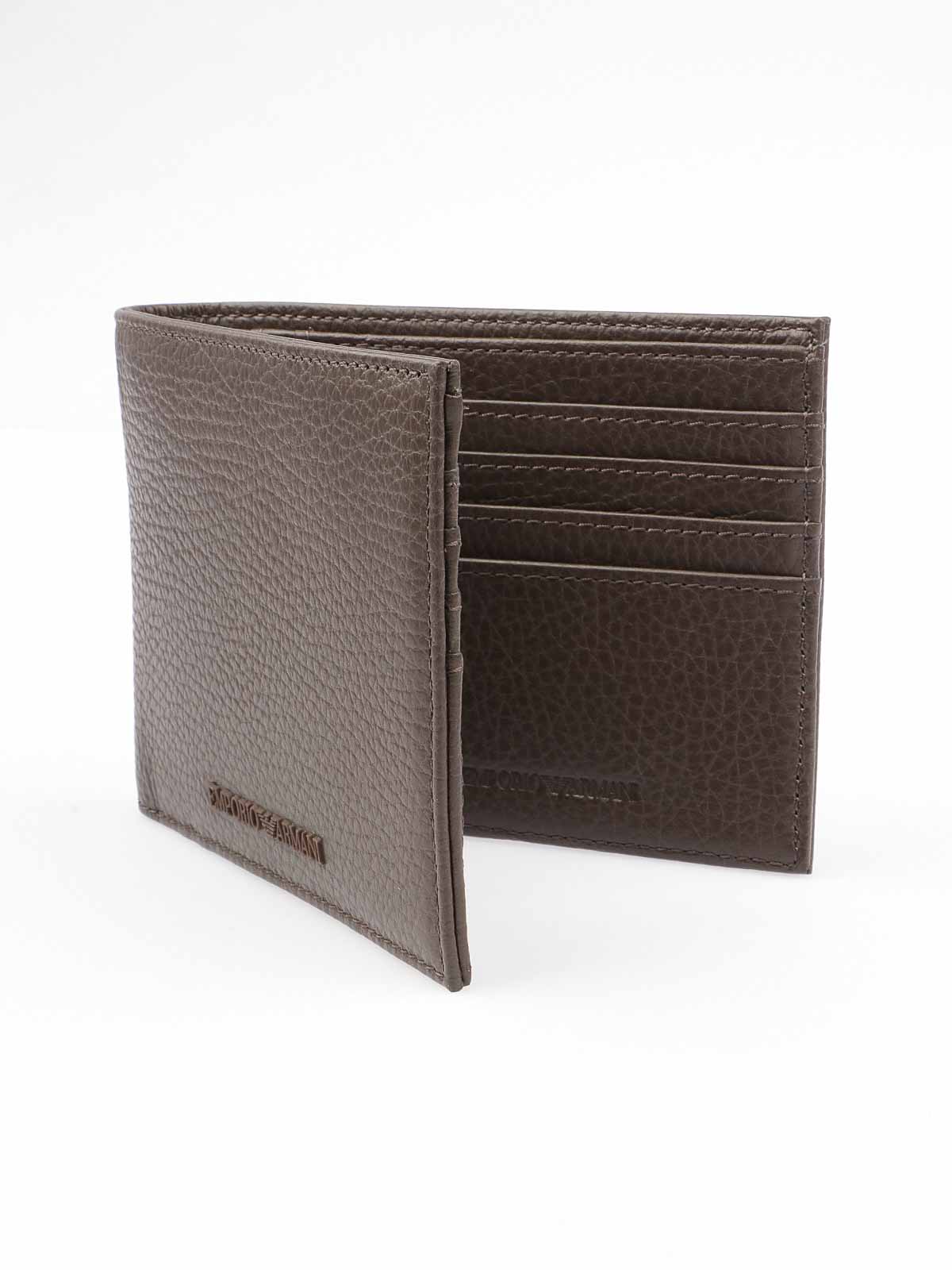 Armani wallet clearance brown