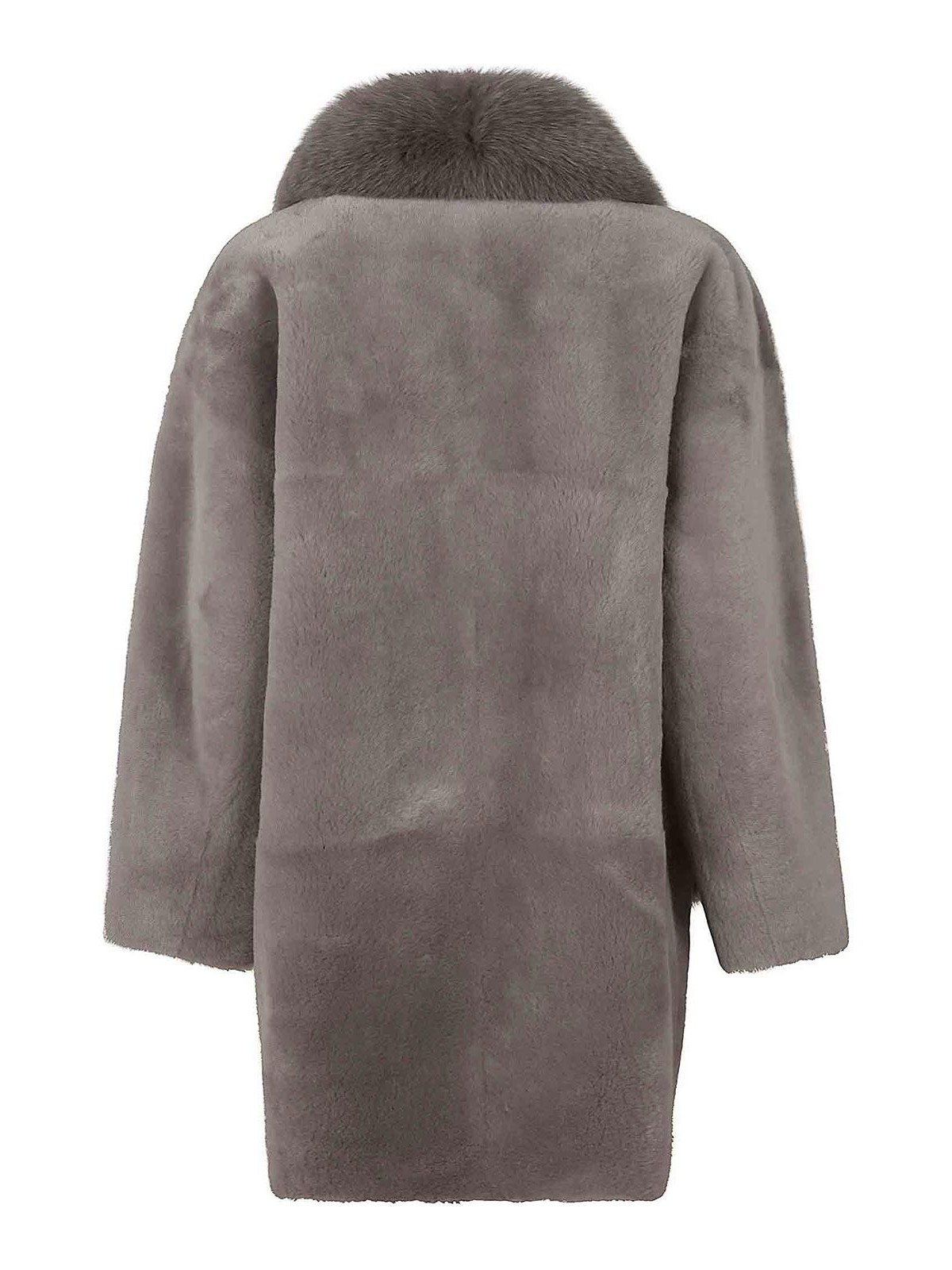 Shop Blancha Coat In Grey