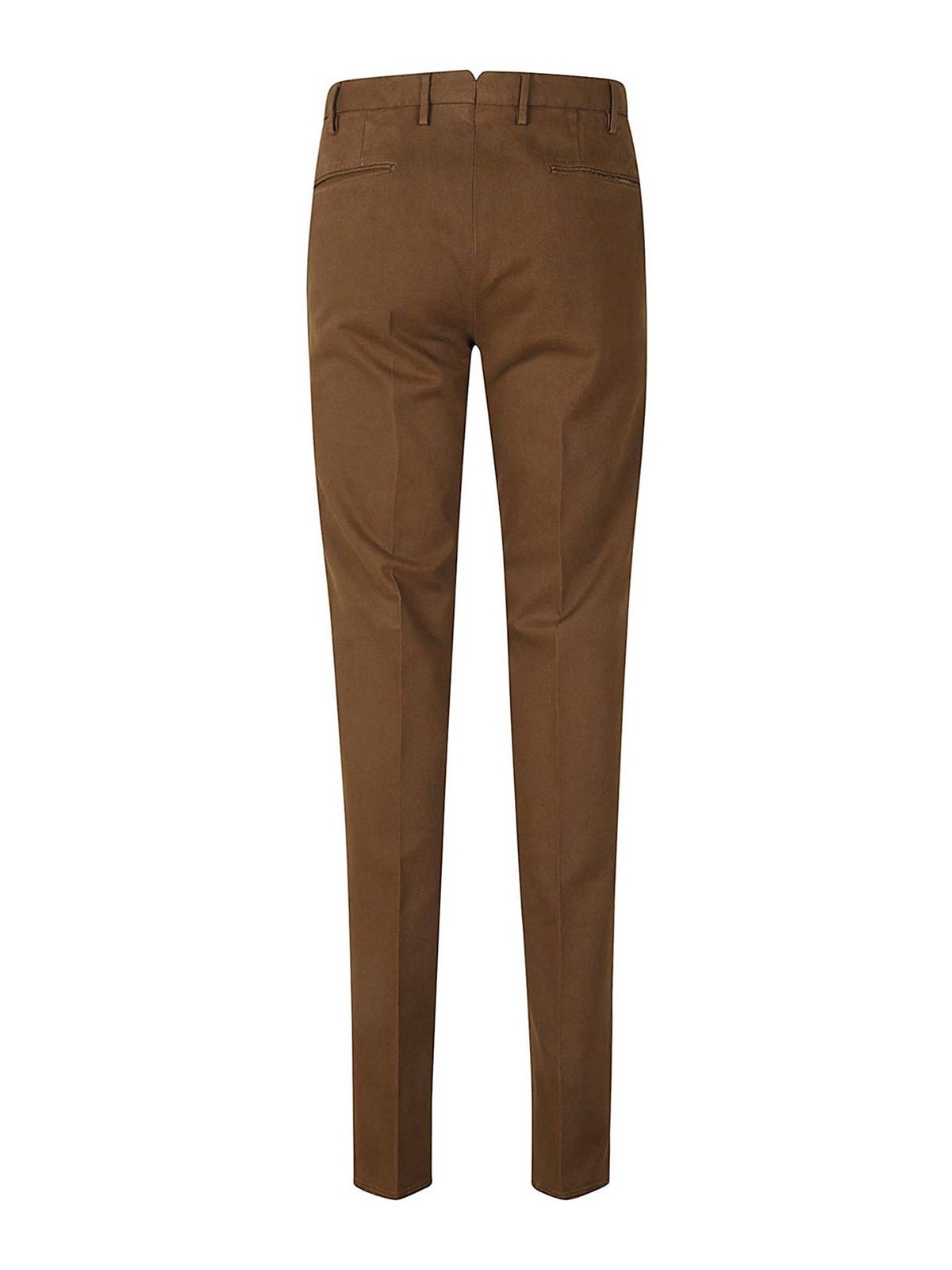 Slim Fit Light Grey Cotton Trousers | Buy Online at Moss