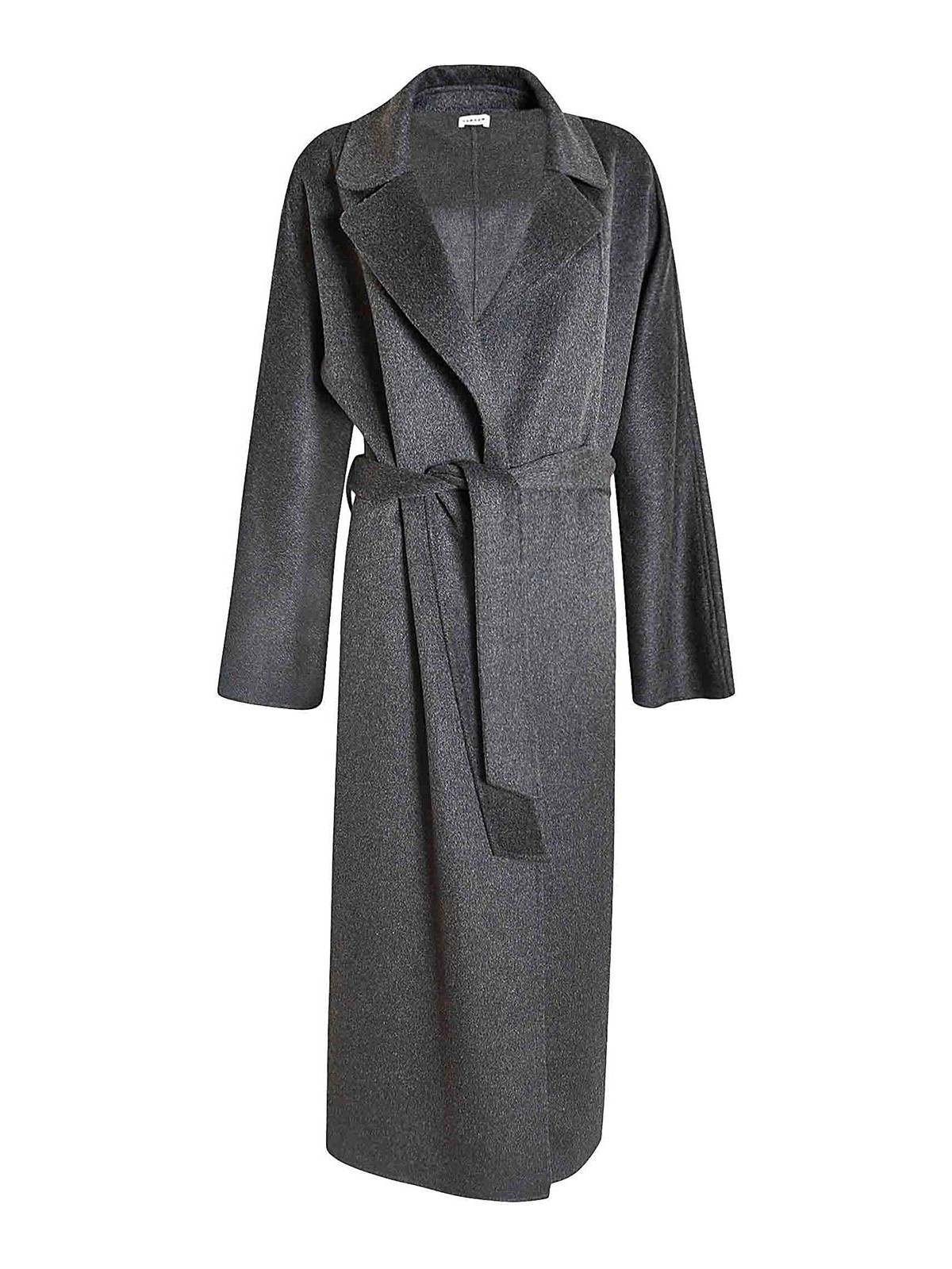P.a.r.o.s.h Double Wool Coat In Gris