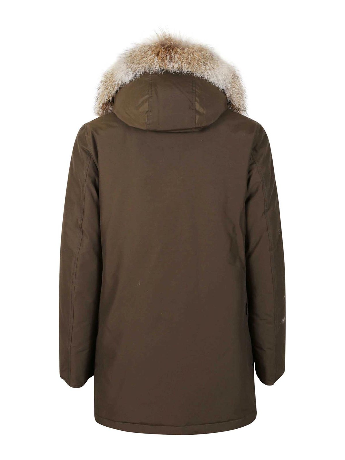 Shop Woolrich Arctic Detachable Fur Parka In Dark Green