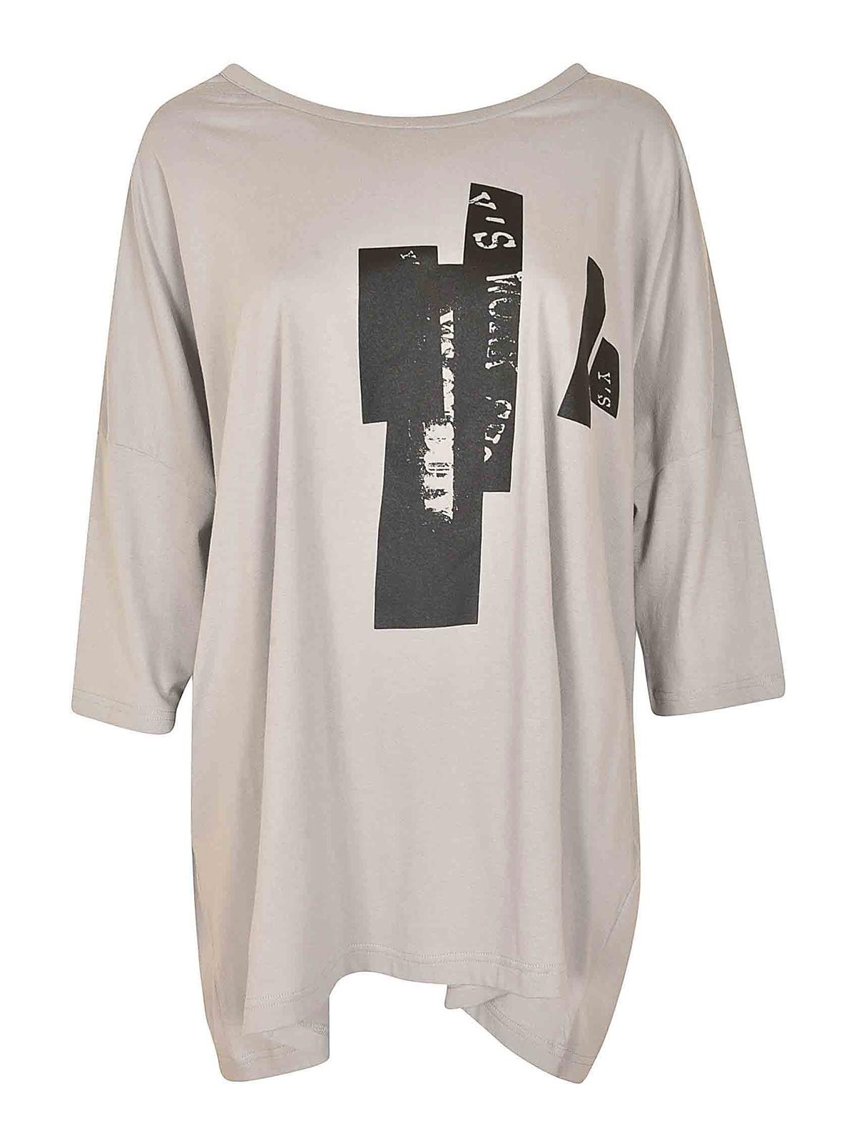 Yohji Yamamoto T-shirt In Jersey In Light Grey