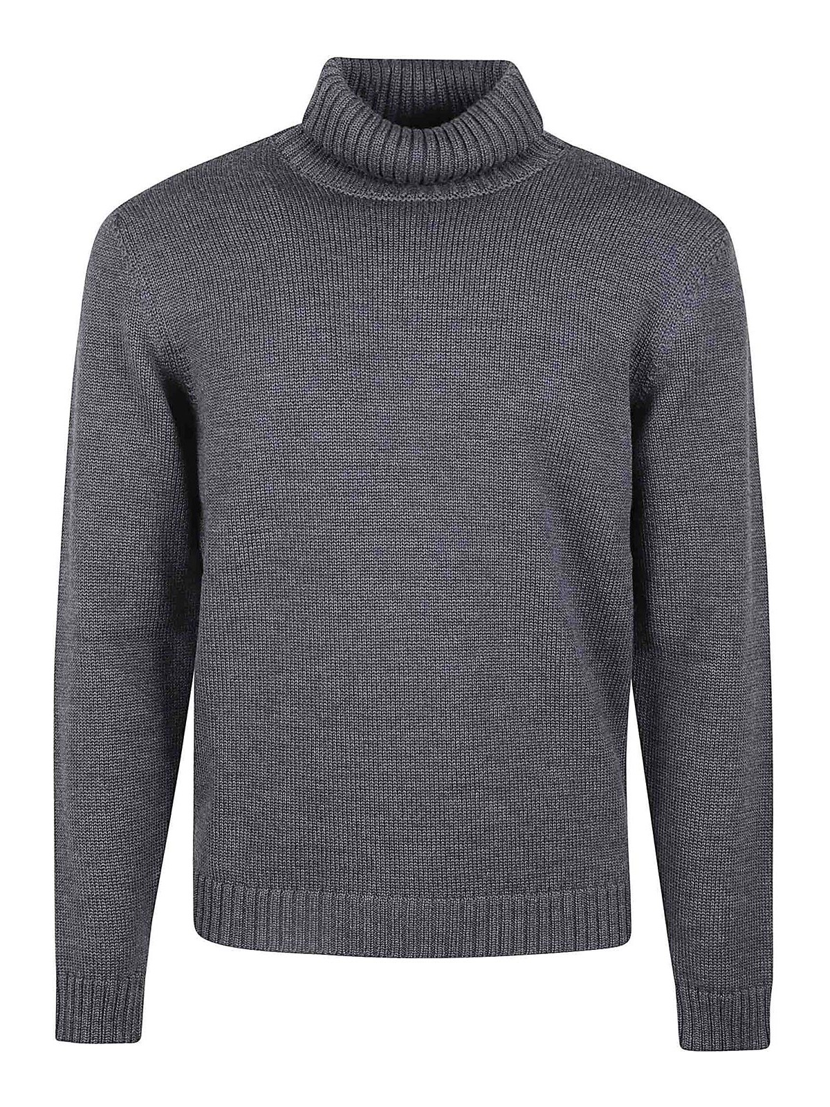 Zanone Turtleneck Sweater In Grey