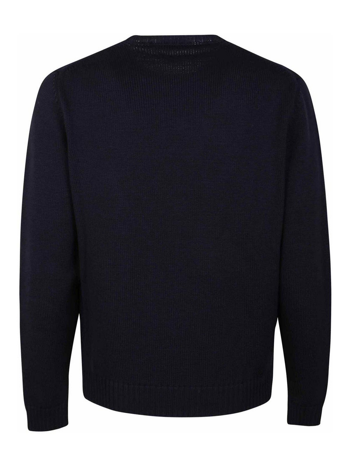 Shop Zanone Crew Neck Sweater In Blue