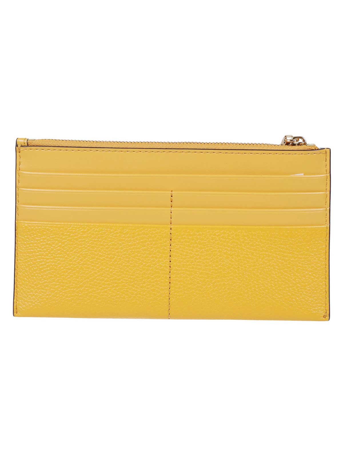 Shop Michael Kors Empire Leather Wallet In Yellow