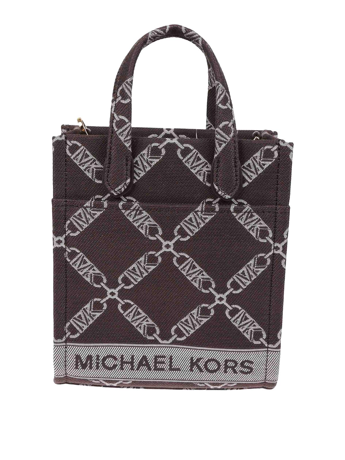 Michael Kors Parker Monogram Shoulder Bag - Black for Women