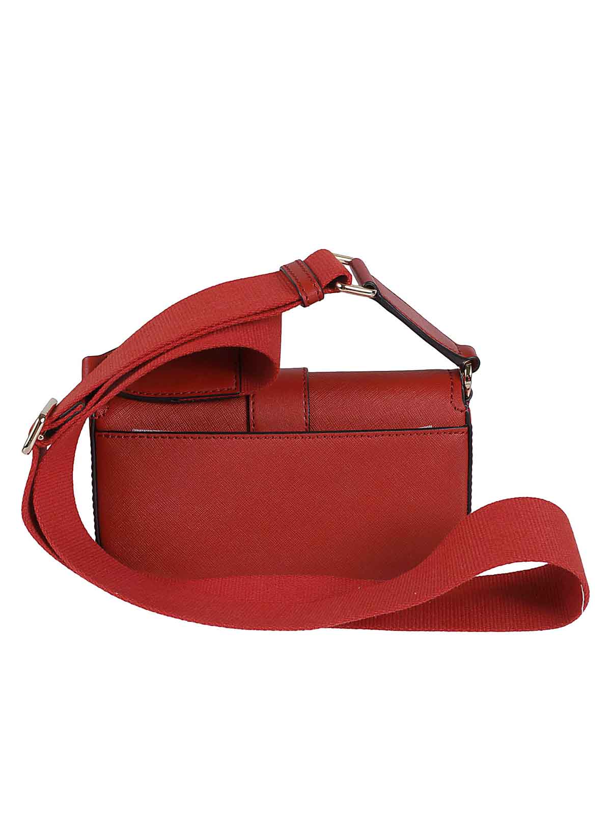 michael kors saffiano red leather shoulder bag