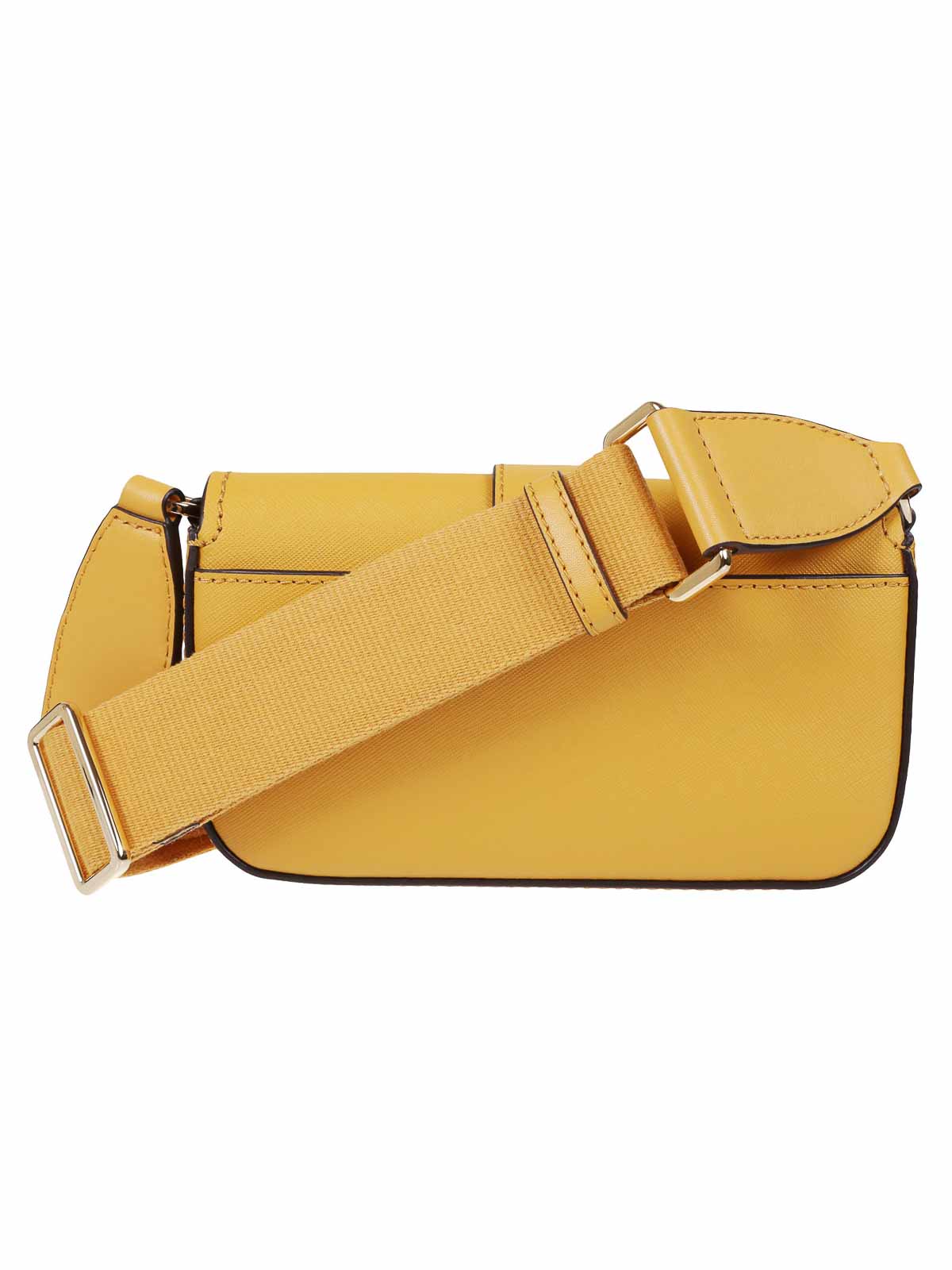 Shop Michael Kors Saffiano Leather Bag In Yellow