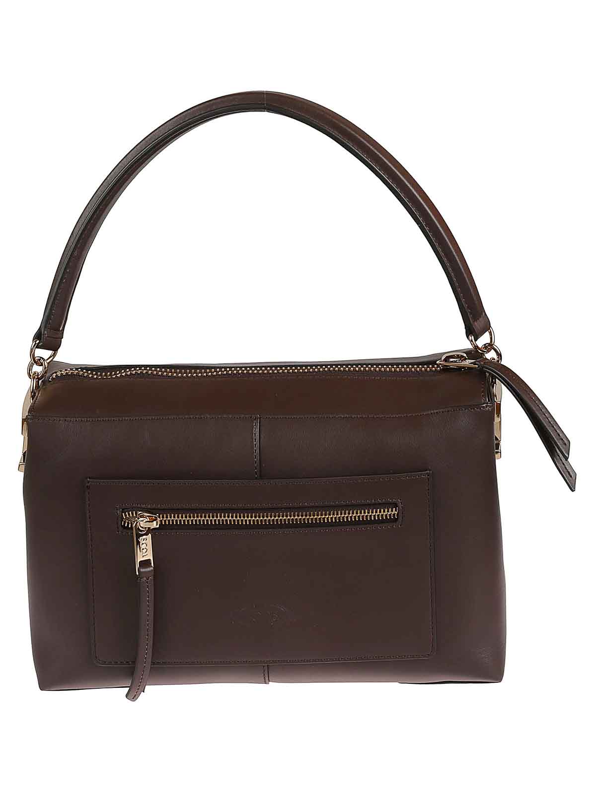 Shop Tod's Small Trunk In Brown