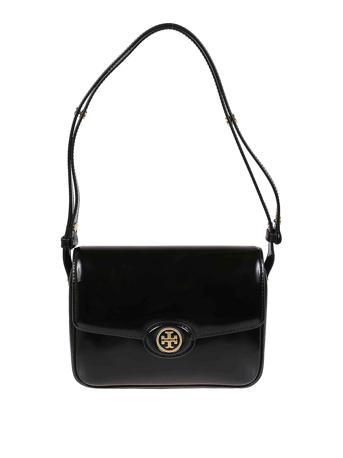 Tory Burch Smooth Leather Bag In Negro