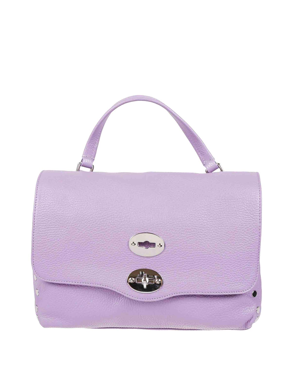 Zanellato Violet Leather Bag In Brown