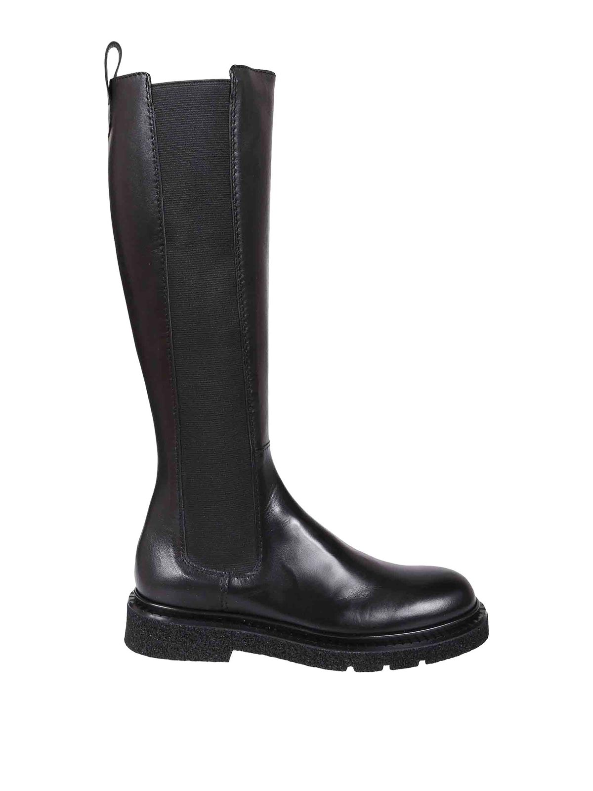 Guglielmo Rotta Leather Boots In Black