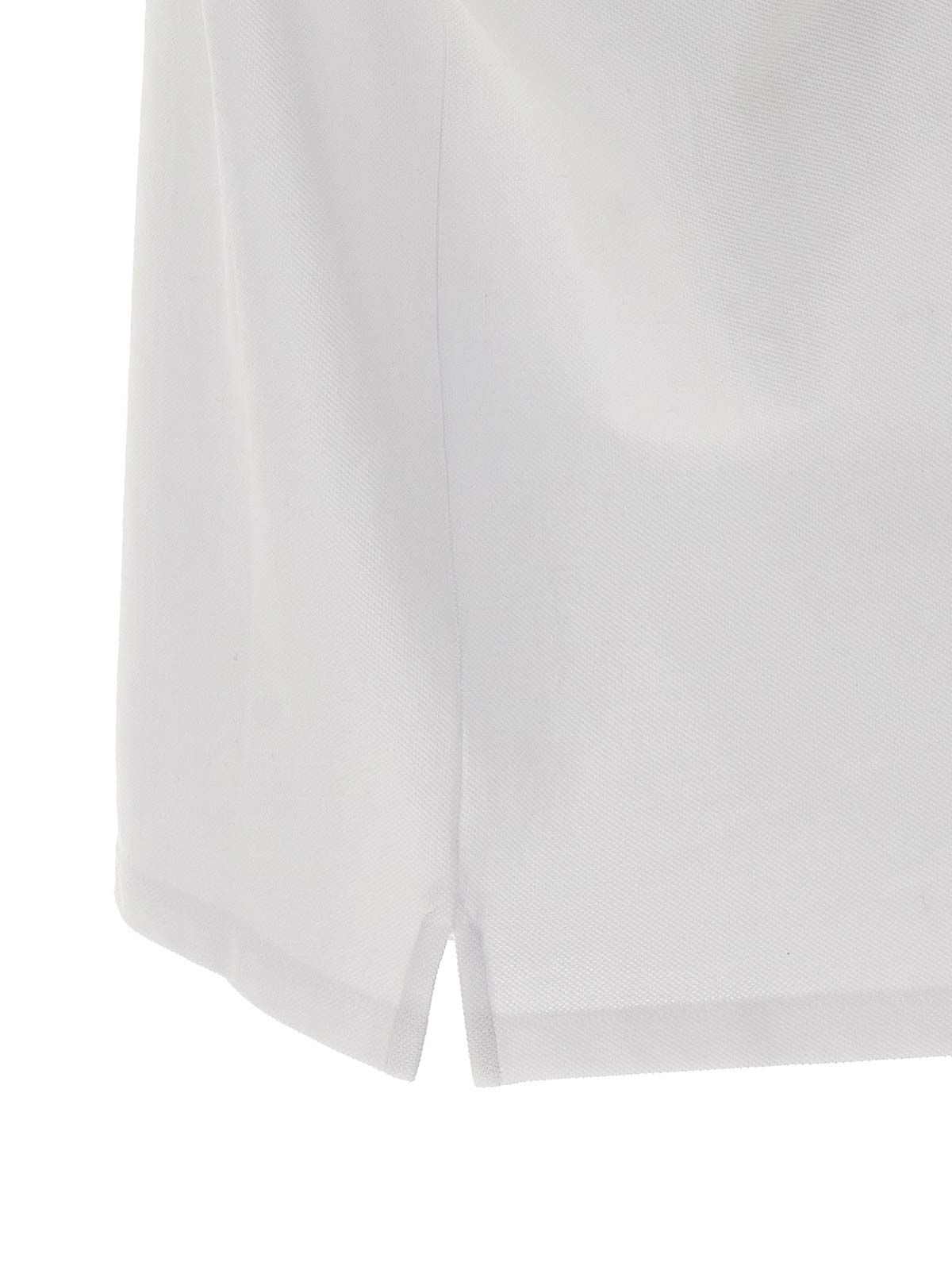 Shop Bally Embroidery Polo Shirt In White