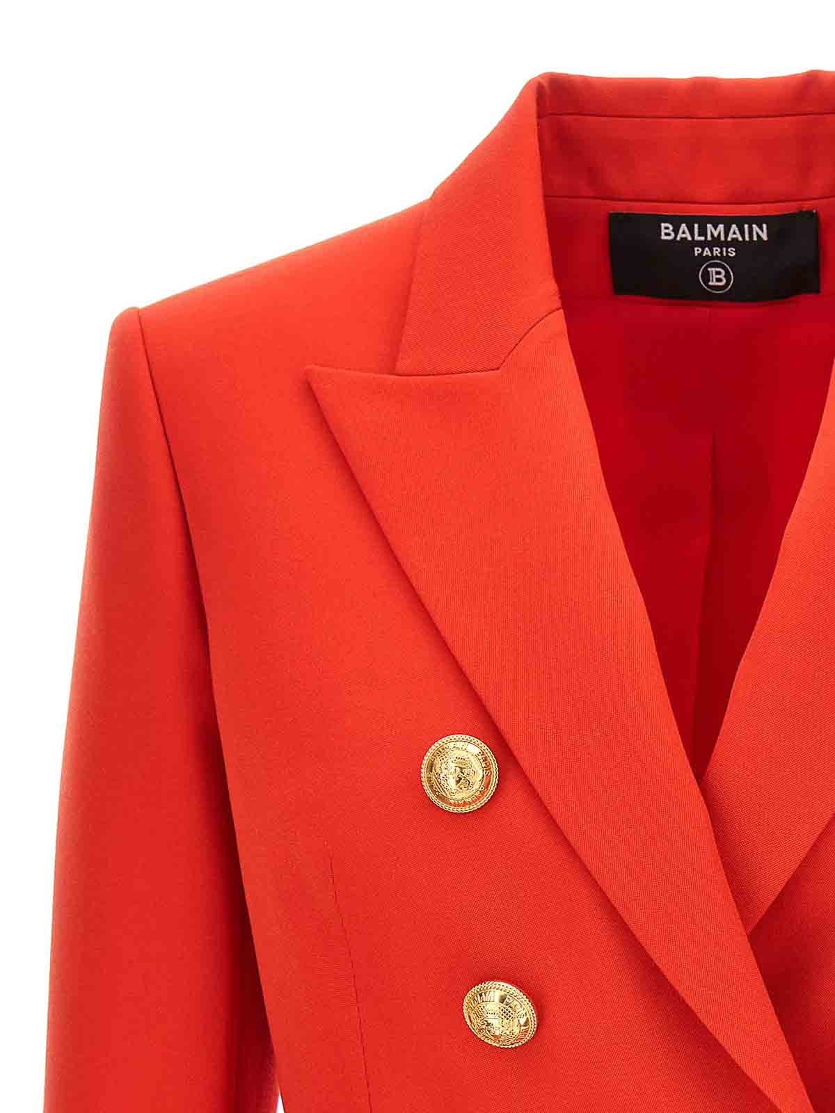 ジャケット BALMAIN FW25 Double-breasted blazer (FF1SI505WB08 0PA) Balmain double-breasted Blazer | Black | FARFETCH
