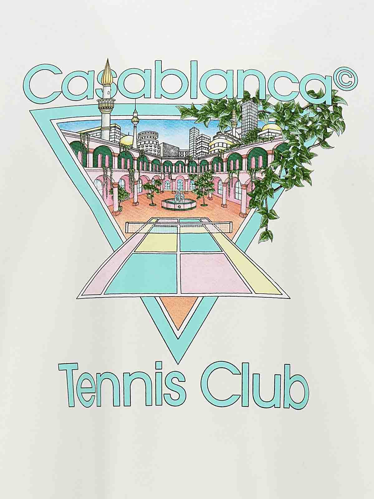 Shop Casablanca Tennis Club Icon Sweatshirt In White
