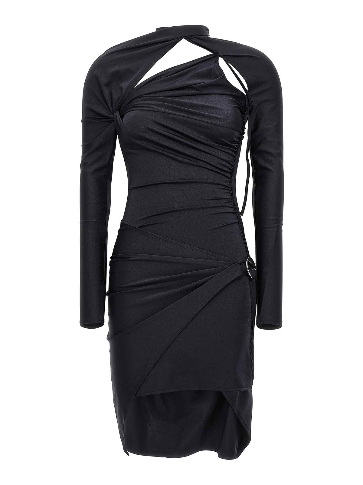 coperni black mini dress Coperni Black Cut-Out Long Sleeve Mini Dress Size XS (UK 6) – Sellier