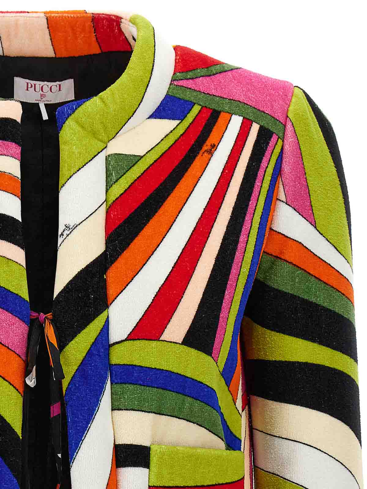 ジャケット・アウター EMILIO PUCCI Stripe Rayon Jacket EMILIO PUCCI Stripe Rayon Jacket