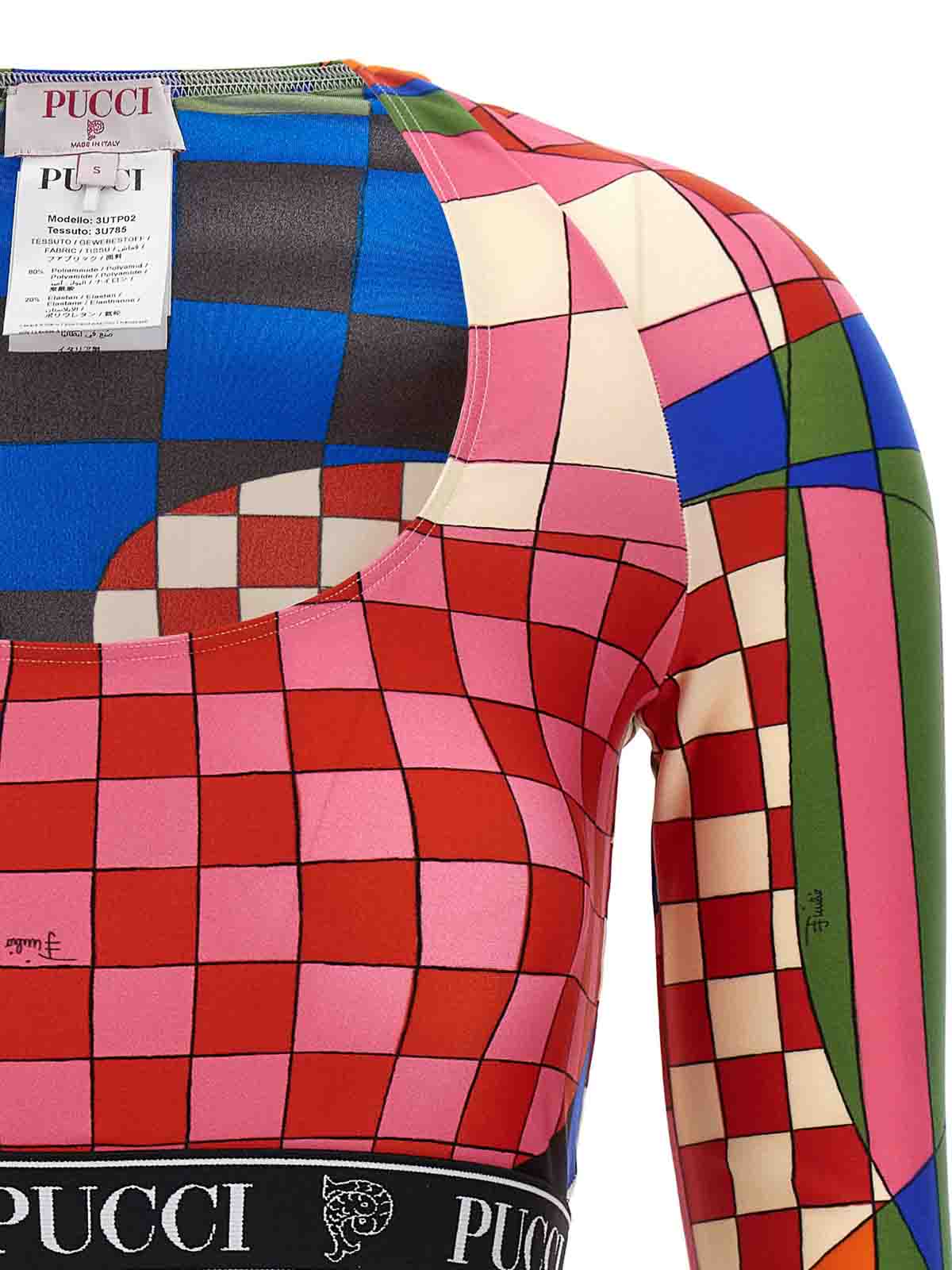 Emilio Pucci Patterned print top - Multicolour|3UTP023U785003
