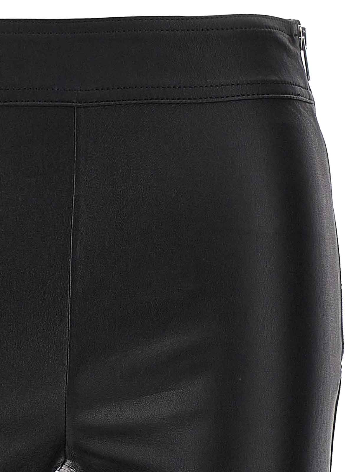Shop Helmut Lang Leather Leggings In Black
