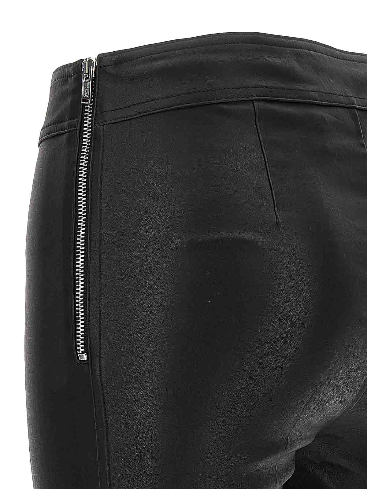 Shop Helmut Lang Leather Leggings In Black