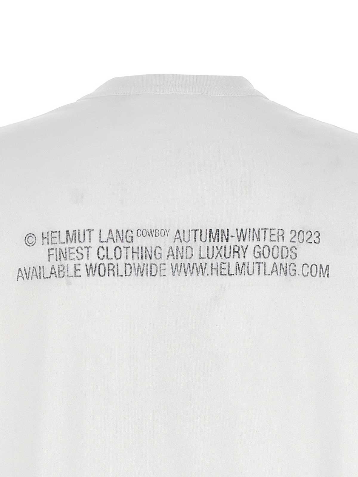 Shop Helmut Lang Cowboy T-shirt In White