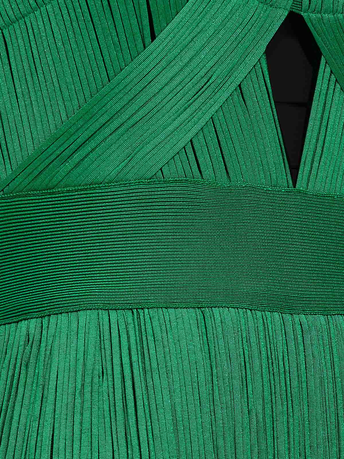 Herve Leger Fringed dress - Green - Women|FRI8331369313 Herve Leger Fringed dress - Green - Women|FRI8331369313